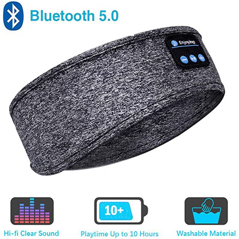 Bandeau écouteur sans fil Bluetooth pour le sommeil et le sport (2 en 1)