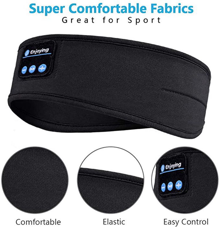 Bandeau écouteur sans fil Bluetooth pour le sommeil et le sport (2 en 1)