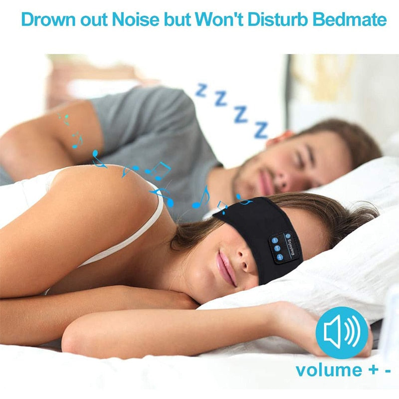 Bandeau écouteur sans fil Bluetooth pour le sommeil et le sport (2 en 1)
