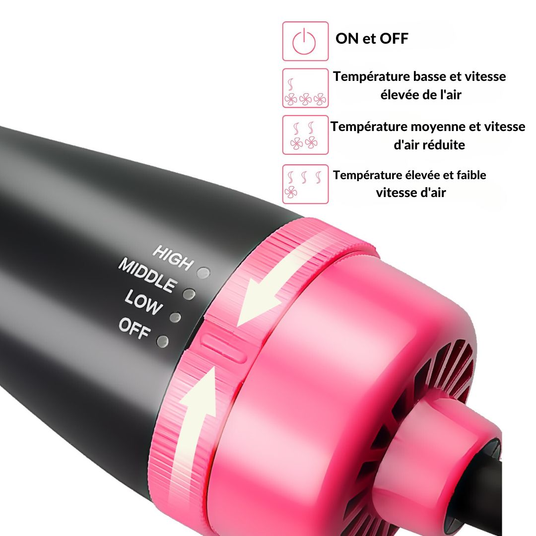 AirGlam ™ - Brosse sèche cheveux