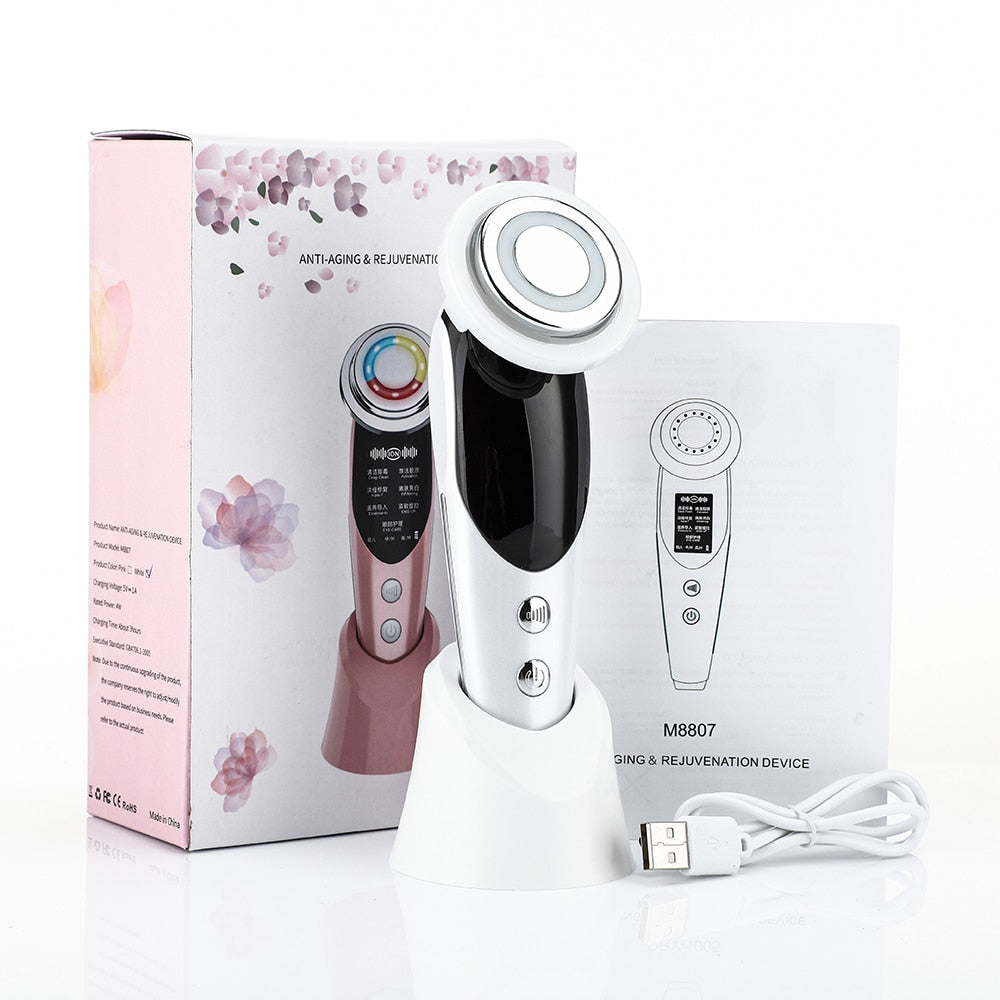 RevitaGlow ™ - Raffermissement, Réducteur de rides et Massage Facial (7 en 1)