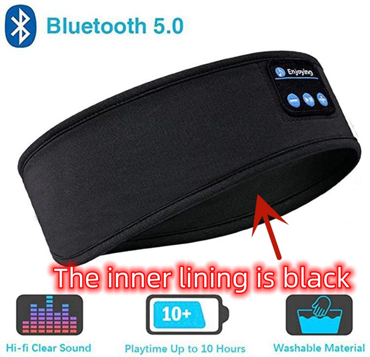 Bandeau écouteur sans fil Bluetooth pour le sommeil et le sport (2 en 1)