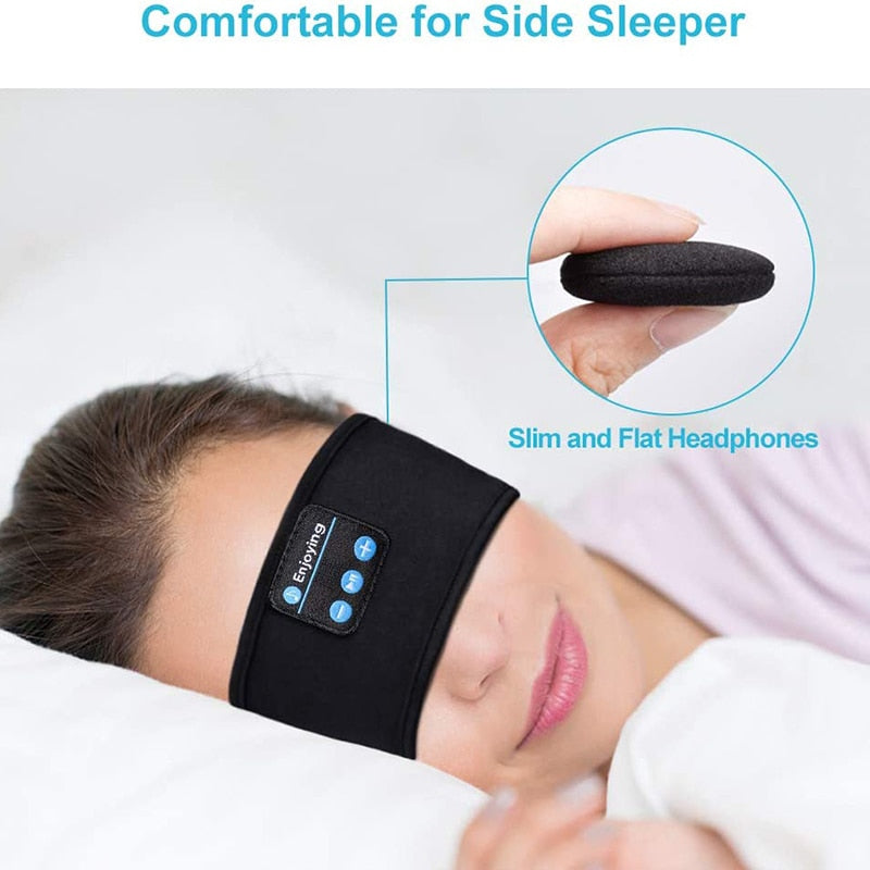 Bandeau écouteur sans fil Bluetooth pour le sommeil et le sport (2 en 1)